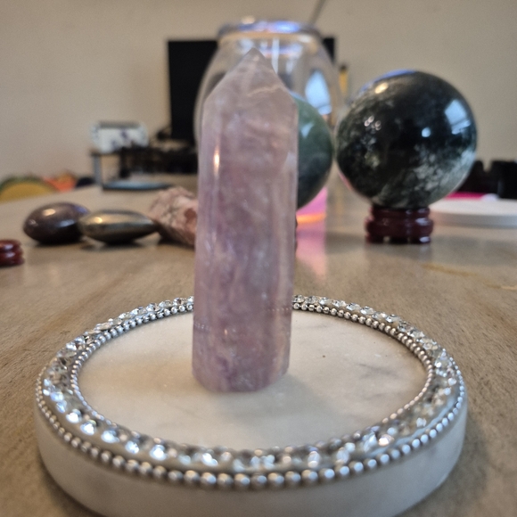 Natural Fluorite Crystal Point Obelisk Tower #P - Picture 3 of 8